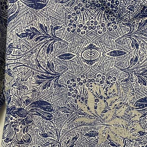 Buffalo David Bitton Full Zip Hoodie Blue and White Patterned Size Large - Picture 3 of 11